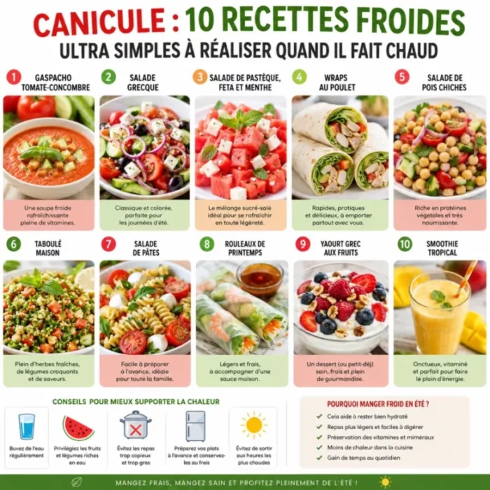 recettes froides canicule 10 recettes froides ultra simples à réaliser quand il fait chaud